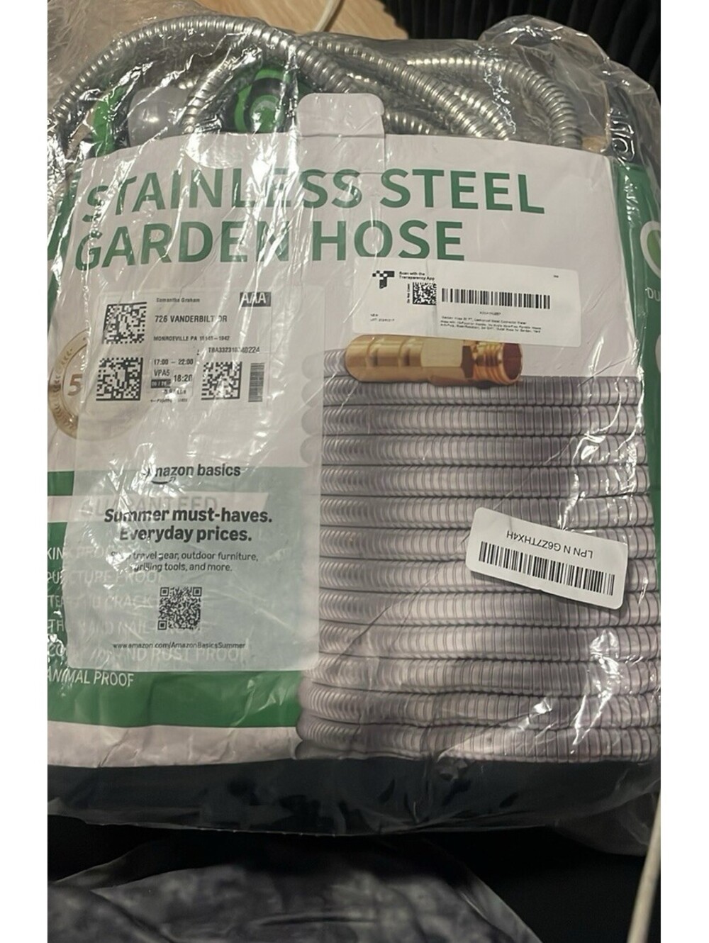 - Stainless Steel Garden Hose 50 ft, Stainless Steel Hose with 10 Functions